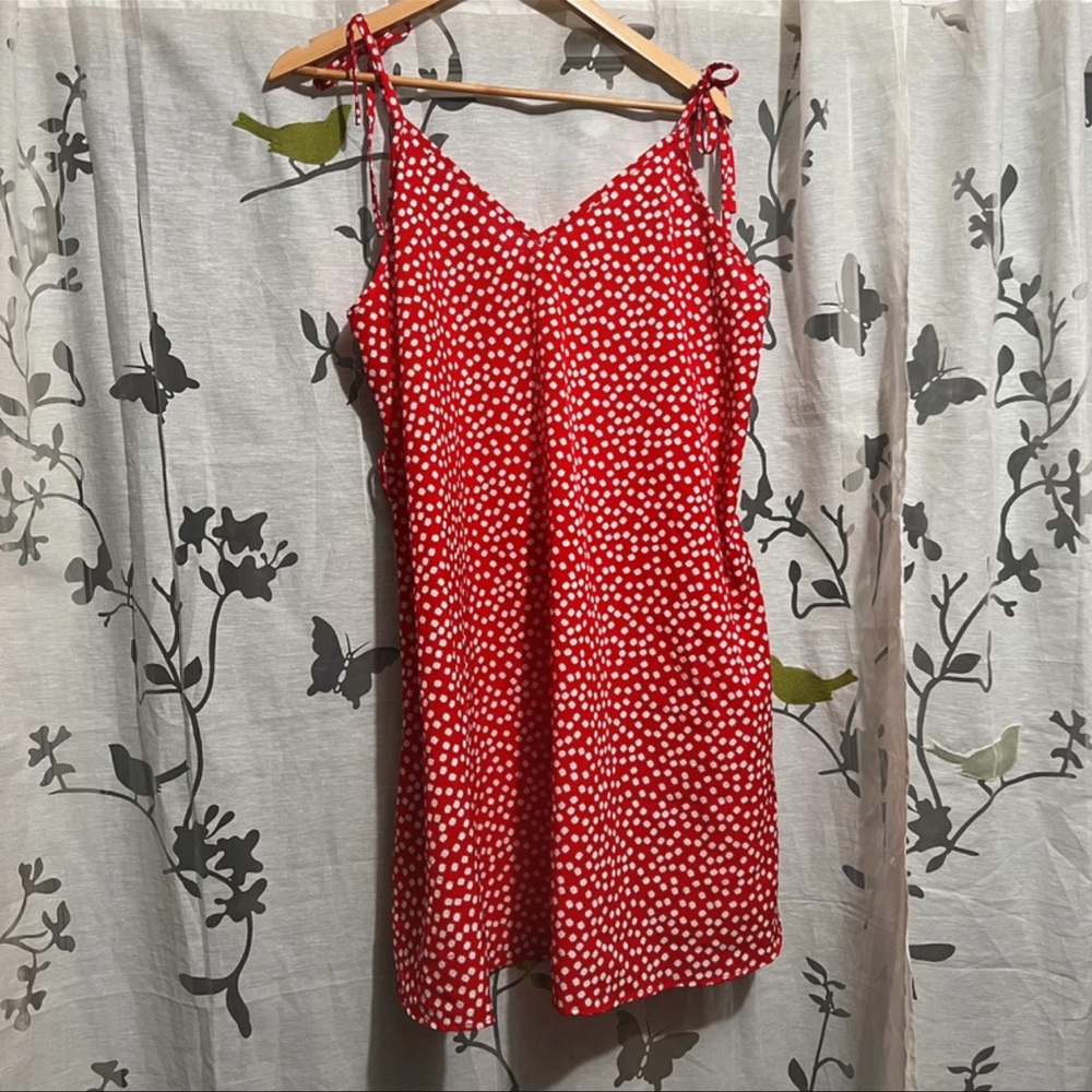 SHEIN Red Polka Dot Mini Dress